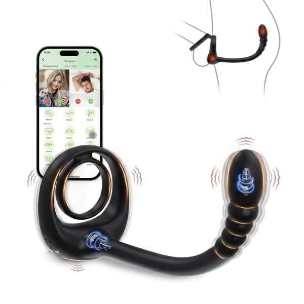 uvy7xaxesyhnxqr0vtne98up0txwrurvavuzeusm Смарт ерекційне кільце VORTEX POWER RING з масажером простати