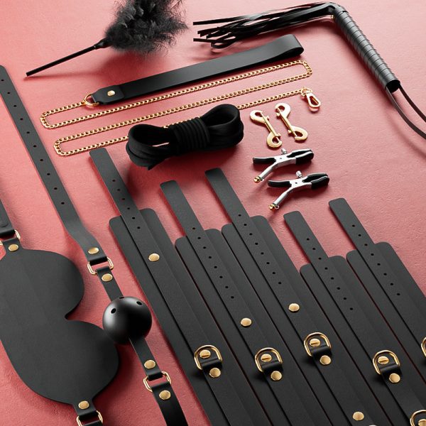 O1CN01MRrjBM1CxpZJ4pTnR_!!2212724410148-0-cib Преміальний BDSM-комплект BLACK LEATHER з 12 предметів та чохлом