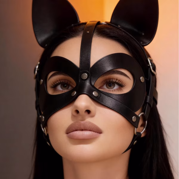 S68be7b8637884126b06f237aaf495eadY Маска-портупея з котячими вушками Vellora